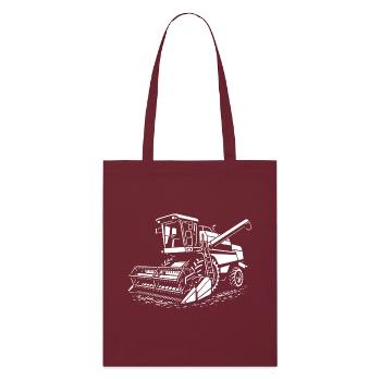 Pure harvesting power - Stanley/Stella Organic Tote Bag - burgundy - Front