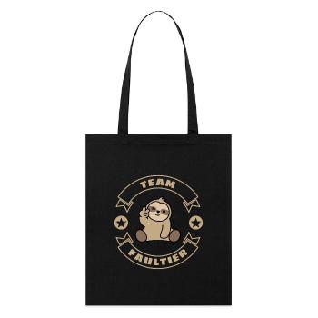 Team Sloth Sloth - Stanley/Stella Organic Tote Bag - black - Front