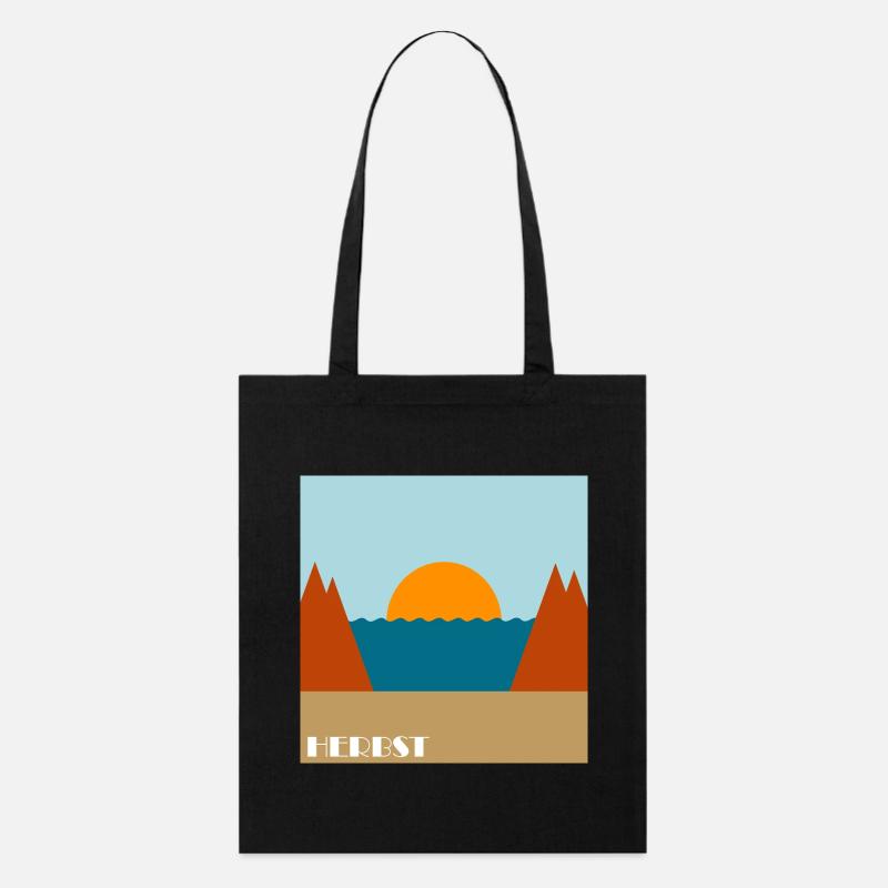 Herbst - Stanley/Stella Bio-Stoffbeutel - Schwarz