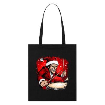 Batteur Santa Claus - Tote bag bio Stanley/Stella - noir - Devant