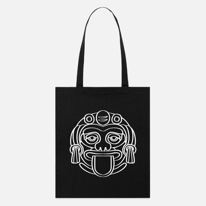 Maya kalender aztec Inka - Stanley/Stella Bio-Stoffbeutel - Schwarz