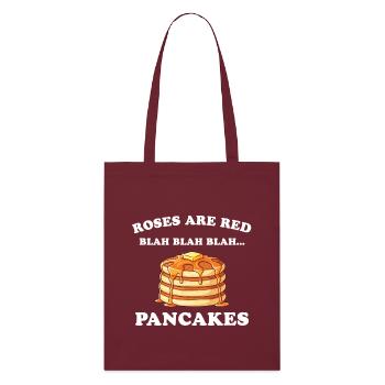 Les roses sont rouges – Crêpes - Tote bag bio Stanley/Stella - bordeaux - Devant