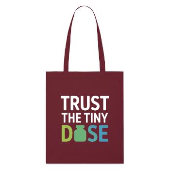 Homeopathy Trust The Tiny Dose Professional Gear  - Stanley/Stella Organic Tote Bag - burgundy - Front