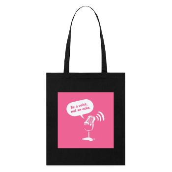 Sois une voix, pas un écho - Tote bag bio Stanley/Stella - noir - Devant
