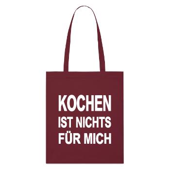 Cook - Stanley/Stella Organic Tote Bag - burgundy - Front