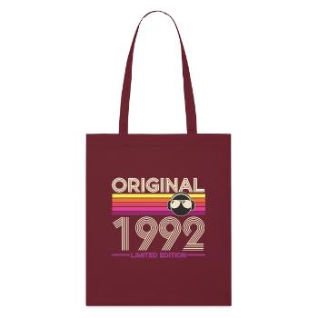 Original 1992 Limited Edition Retro - Stanley/Stella Bio-Stoffbeutel - Burgunderrot - Vorne