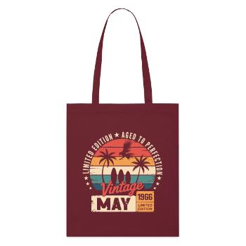Special anniversary with this design May 1966 - Stanley/Stella Organic Tote Bag - burgundy - Front
