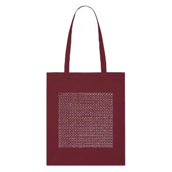 tables de multiplication, nombres, école, apprentissage, net, mathématiques - Tote bag bio Stanley/Stella - bordeaux - Devant