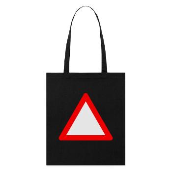 Blank Warning Triangle - Stanley/Stella Organic Tote Bag - black - Front
