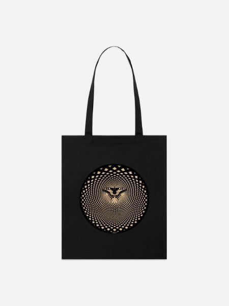 Butterfly Butterfly Effect Optical Illusion - Stanley/Stella Organic Tote Bag - black