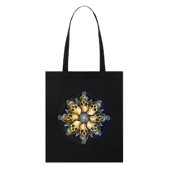 Skull Circle - Stanley/Stella Organic Tote Bag - black - Front