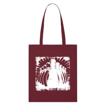 Quilles Bowling - Tote bag bio Stanley/Stella - bordeaux - Devant