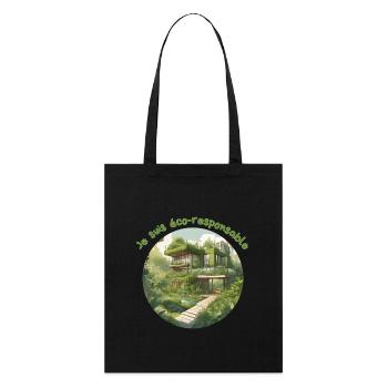 éco-responsable - Tote bag bio Stanley/Stella - noir - Devant