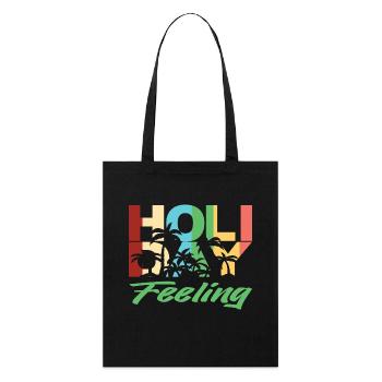 Holiday Feeling  - Stanley/Stella Bio-Stoffbeutel - Schwarz - Vorne