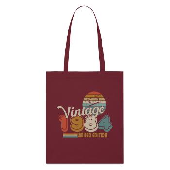1984 - Stanley/Stella Organic Tote Bag - burgundy - Front