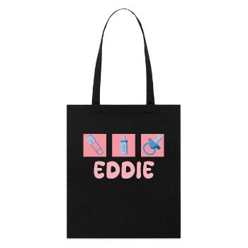 Sucette Eddie - Tote bag bio Stanley/Stella - noir - Devant