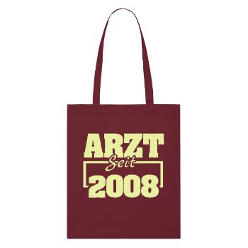 Chefarzt 2008 - Stanley/Stella Bio-Stoffbeutel - Burgunderrot - Vorne