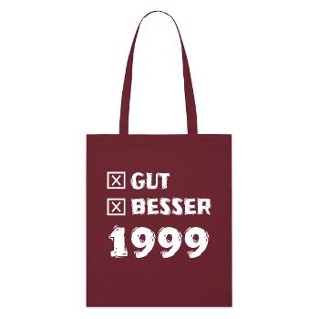 1999 - Stanley/Stella Organic Tote Bag - burgundy - Front