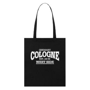 Cologne white - Stanley/Stella Bio-Stoffbeutel - Schwarz - Vorne