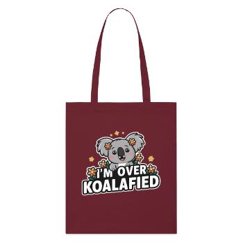 Koala Koala Koala Bear Animal - Stanley/Stella Organic Tote Bag - burgundy - Front