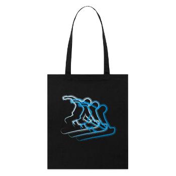 Snowboard - Stanley/Stella Organic Tote Bag - black - Front