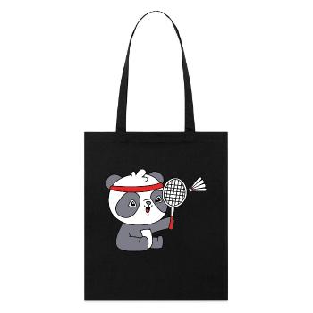 Badminton - Stanley/Stella Organic Tote Bag - black - Front