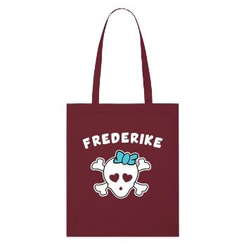 Pirate Frederike Design for girls and women - Stanley/Stella Organic Tote Bag - burgundy - Front