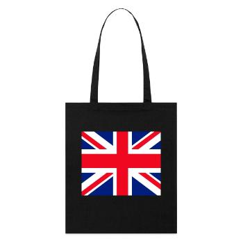Masque facial Union Jack - Tote bag bio Stanley/Stella - noir - Devant