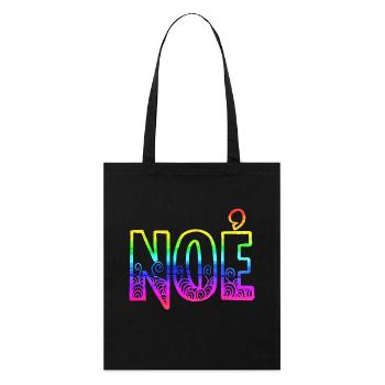 noe rs regenbogen - Stanley/Stella Bio-Stoffbeutel - Schwarz - Vorne