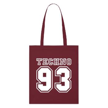 TECHNO 93 - Stanley/Stella Organic Tote Bag - burgundy - Front