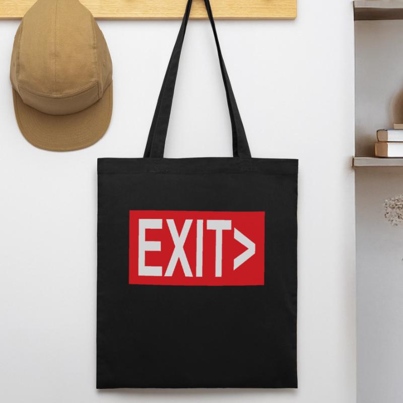 Exit / Exit / Emergency Exit Stanley/Stella Organic Tote Bag