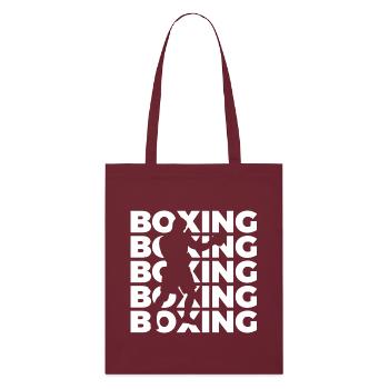 Boxing - Stanley/Stella Bio-Stoffbeutel - Burgunderrot - Vorne