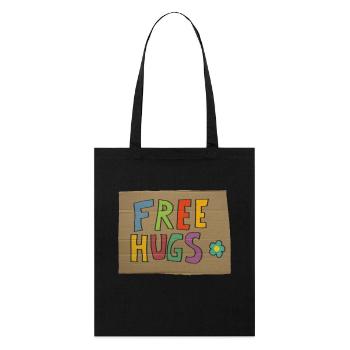 free hugs - Stanley/Stella Organic Tote Bag - black - Front