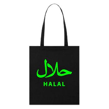Halal حلال - Stanley/Stella Bio-Stoffbeutel - Schwarz - Vorne