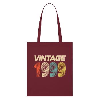 Vintage 1999 Retro - Best-seller - Tote bag bio Stanley/Stella - bordeaux - Devant