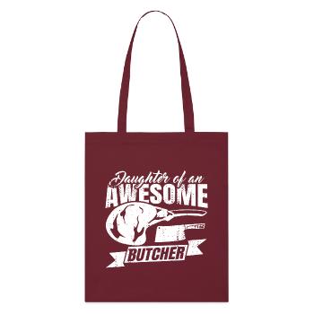 Fille de boucher - Tote bag bio Stanley/Stella - bordeaux - Devant