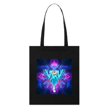 "Avalokiteśvara" Psytrance Goa Trance Style/Clair - Tote bag bio Stanley/Stella - noir - Devant