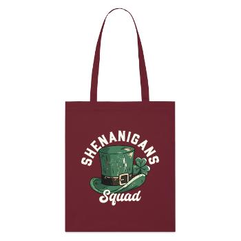 Shenanigans Squad Leprechaun-Hut - Stanley/Stella Bio-Stoffbeutel - Burgunderrot - Vorne