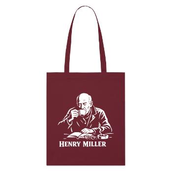 Lecteur du Café Henry Miller - Tote bag bio Stanley/Stella - bordeaux - Devant