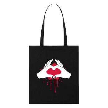 Mains d'amour - Tote bag bio Stanley/Stella - noir - Devant