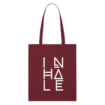 Respiration, inhalation - Tote bag bio Stanley/Stella - bordeaux - Devant
