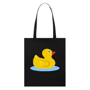 rubber duck - Stanley/Stella Organic Tote Bag - black - Front