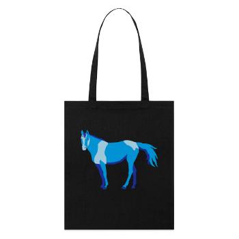 Horses horse, - Stanley/Stella Organic Tote Bag - black - Front