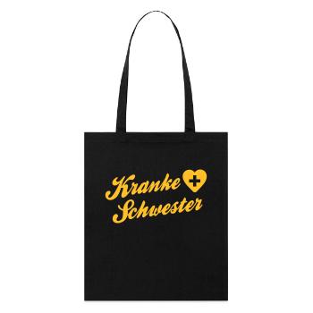 sœur malade - infirmière - Carnaval - Tote bag bio Stanley/Stella - noir - Devant