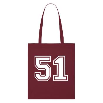 51 - Tote bag bio Stanley/Stella - bordeaux - Devant