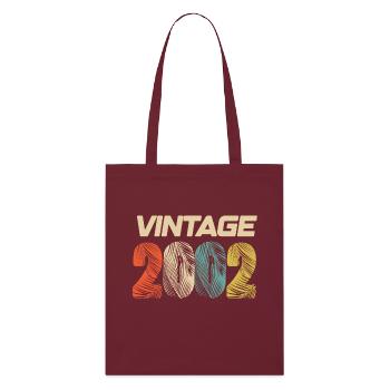 Vintage 2002 Retro - Best-seller - Tote bag bio Stanley/Stella - bordeaux - Devant