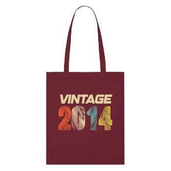 Vintage 2014 Retro - Best-seller - Tote bag bio Stanley/Stella - bordeaux - Devant
