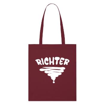 Geschenk für Richter - Stanley/Stella Bio-Stoffbeutel - Burgunderrot - Vorne