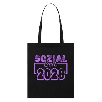 Travailleur social 2028 - Tote bag bio Stanley/Stella - noir - Devant
