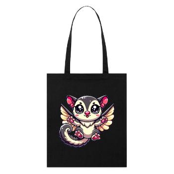Sugar Glider - Stanley/Stella Bio-Stoffbeutel - Schwarz - Vorne
